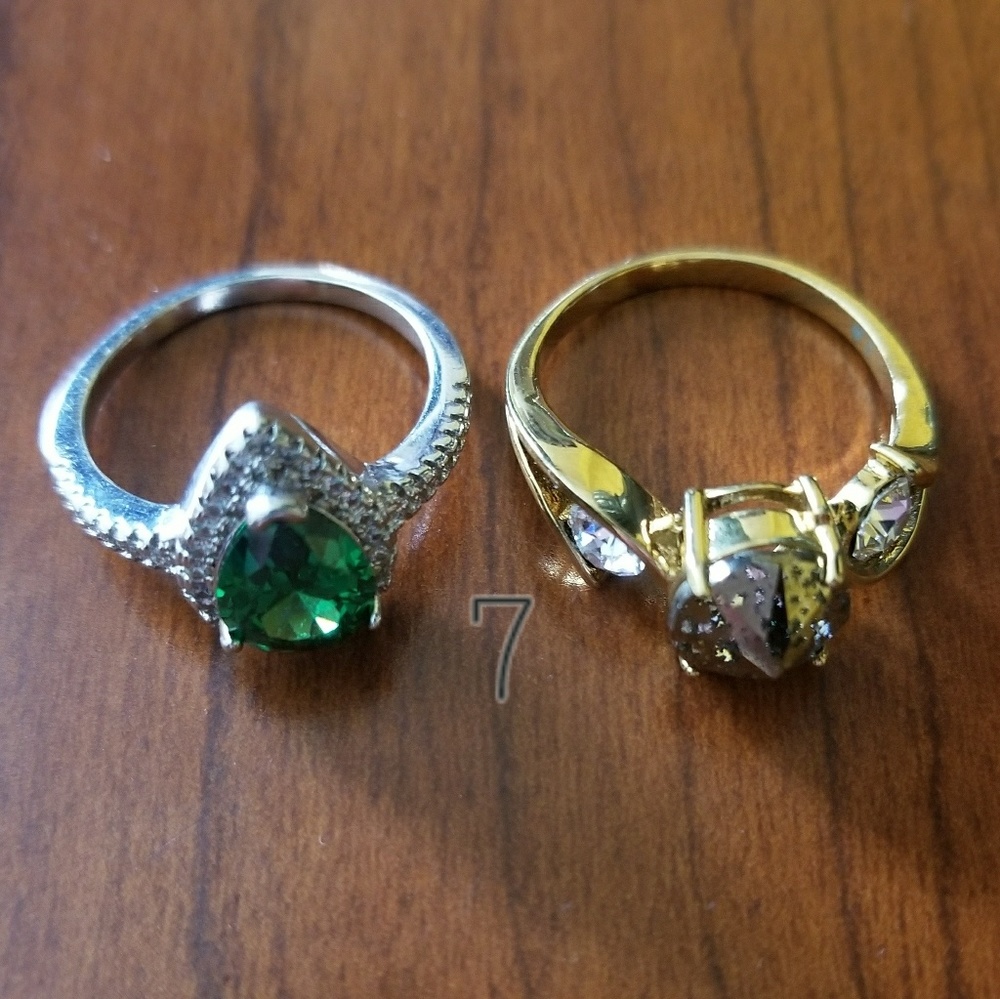2- Size 7 Faux Rings